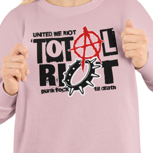 Damska bluza punk rock Total Riot – alternatywny nadruk 2