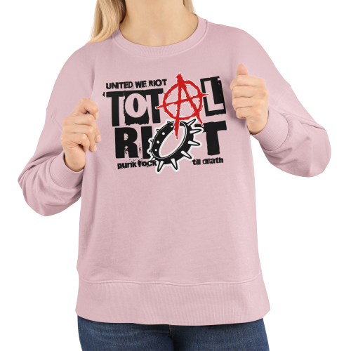 Damska bluza punk rock Total Riot – alternatywny nadruk 5