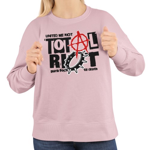 Damska bluza punk rock Total Riot – alternatywny nadruk 1