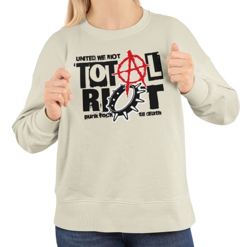 Damska bluza punk rock Total Riot – alternatywny nadruk 9