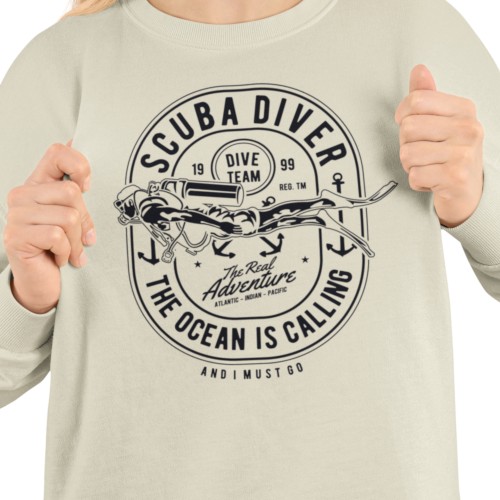 Damska bluza dla nurka Scuba Diver – The Ocean Is Calling 2