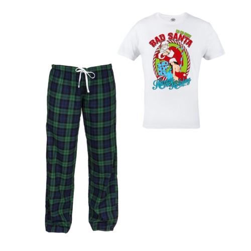 MĘSKA PIŻAMA ŚWIĄTECZNA NA PREZENT BAD SANTA03 1