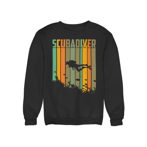 Damska bluza nurkowa Scuba Diver – retro wzór dla nurka 16