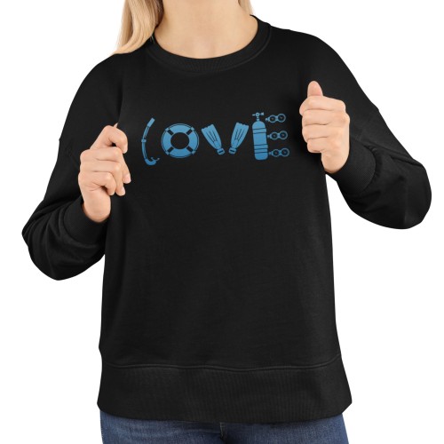 Damska bluza dla nurka Love Diving – sprzęt nurkowy 7