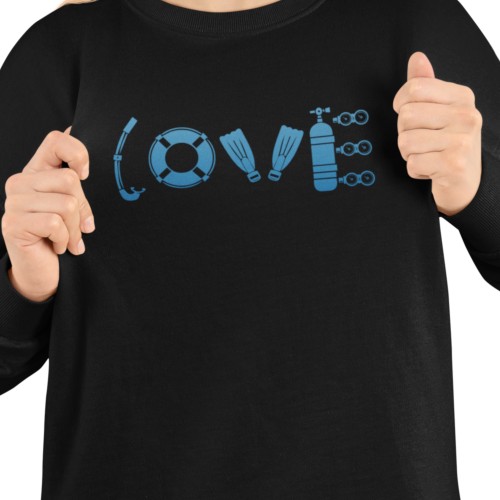 Damska bluza dla nurka Love Diving – sprzęt nurkowy 8
