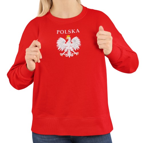 Damska bluza patriotyczna Polska z orłem w koronie 1