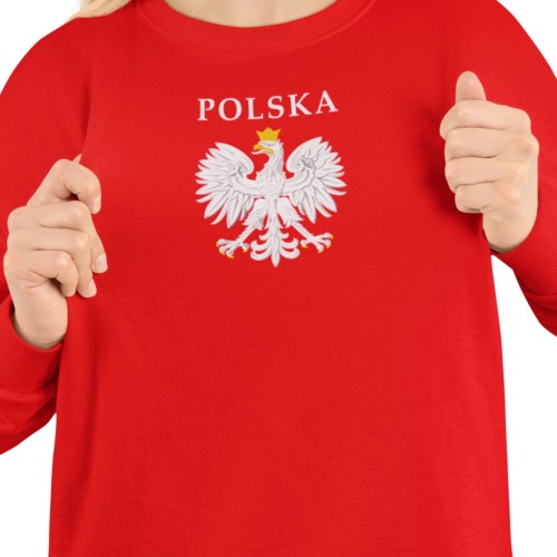 Damska bluza patriotyczna Polska z orłem w koronie 2