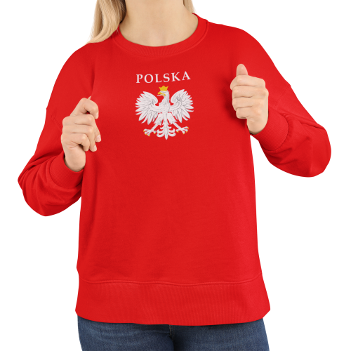 Damska bluza patriotyczna Polska z orłem w koronie 3
