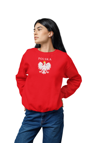 Damska bluza patriotyczna Polska z orłem w koronie 5
