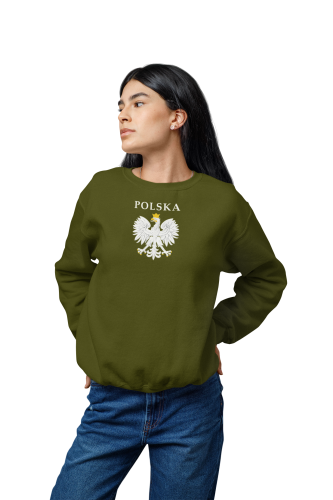 Damska bluza patriotyczna Polska z orłem w koronie 9