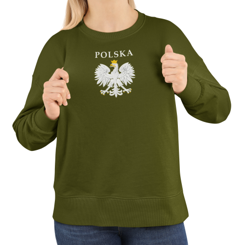 Damska bluza patriotyczna Polska z orłem w koronie 11
