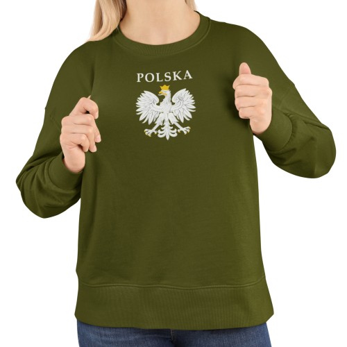 Damska bluza patriotyczna Polska z orłem w koronie 7