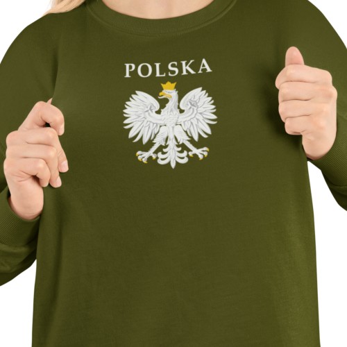 Damska bluza patriotyczna Polska z orłem w koronie 8