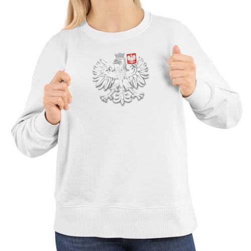 Damska bluza Polska z orłem patriotyczna minimalistyczna 1