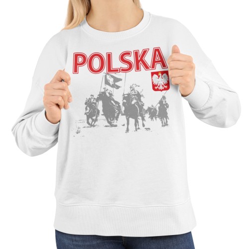Damska bluza patriotyczna Polska husaria i orzeł 1
