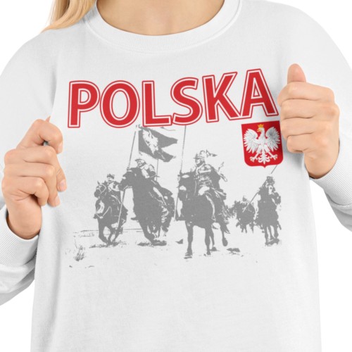 Damska bluza patriotyczna Polska husaria i orzeł 2