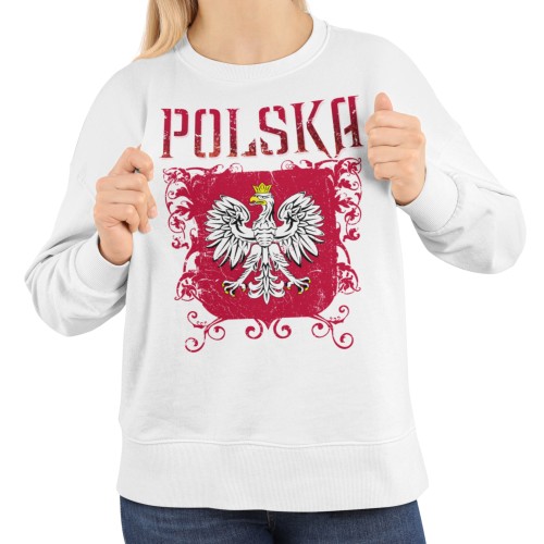 Damska bluza Polska patriotyczna z ozdobnym orłem