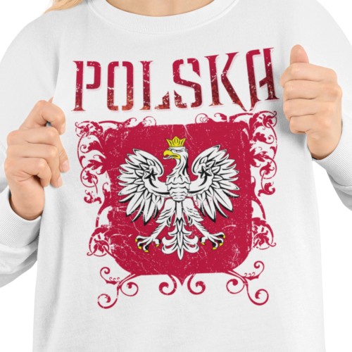 Damska bluza Polska patriotyczna z ozdobnym orłem 2