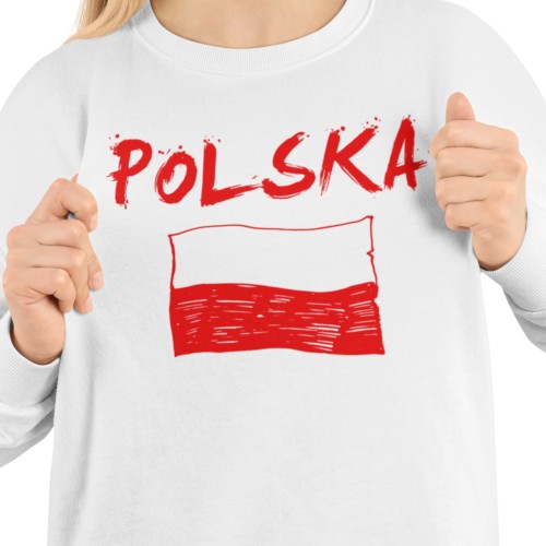 Damska bluza patriotyczna Polska z flagą Polski 2