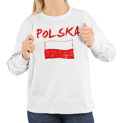 Damska bluza patriotyczna Polska z flagą Polski 5