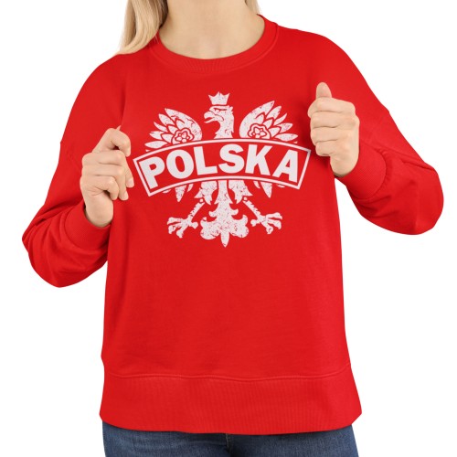 Damska bluza patriotyczna Polska z orłem streetwear