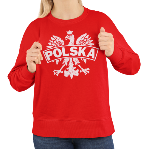 Damska bluza patriotyczna Polska z orłem streetwear 5