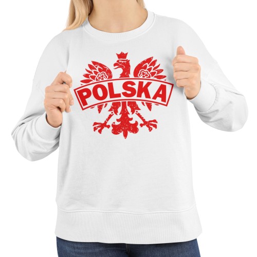 Damska bluza Polska patriotyczna z orłem vintage
