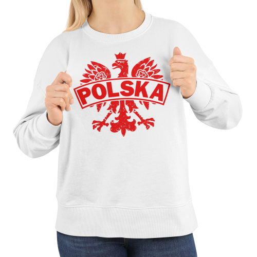 Damska bluza Polska patriotyczna z orłem vintage 5