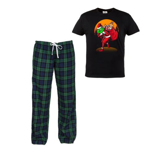 MĘSKA PIŻAMA ŚWIĄTECZNA NA PREZENT GRINCH MIKOŁAJ SANTA54 1