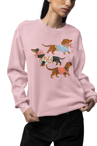 Damska bluza z jamnikami – modne psy w ubraniach, bluza dla psiary 4