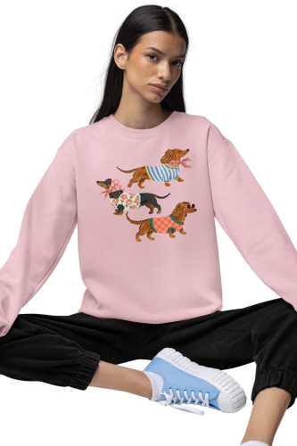 Damska bluza z jamnikami – modne psy w ubraniach, bluza dla psiary 6