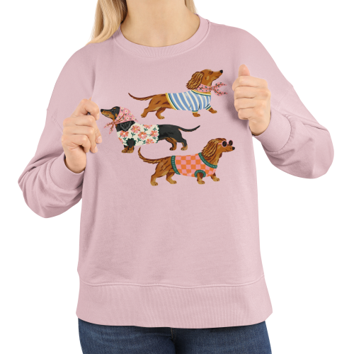 Damska bluza z jamnikami – modne psy w ubraniach, bluza dla psiary 7