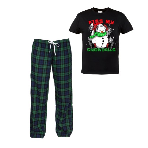 MĘSKA PIŻAMA ŚWIĄTECZNA NA PREZENT BAŁWAN SNOWBALL SANTA57 1