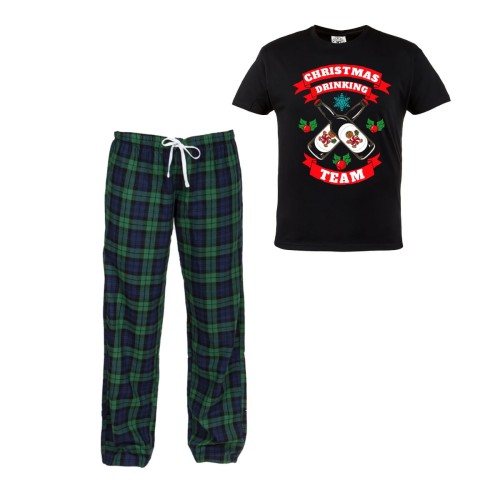 MĘSKA PIŻAMA ŚWIĄTECZNA NA PREZENT DRINKING TEAM SANTA68 1