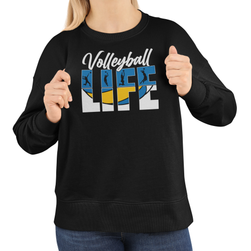 Damska bluza Volleyball Life – bluza dla siatkarki z piłką 6