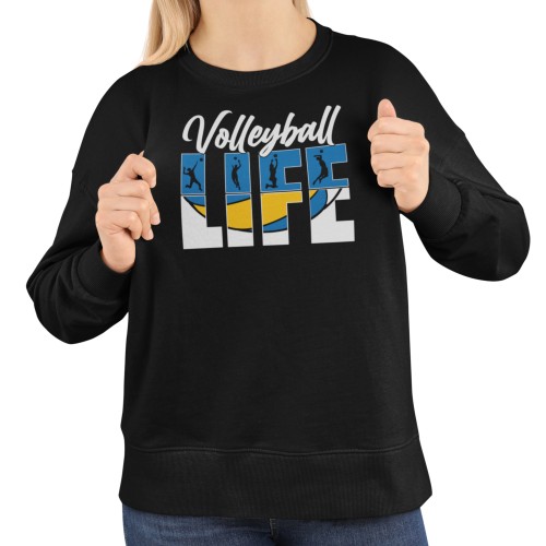 Damska bluza Volleyball Life – bluza dla siatkarki z piłką