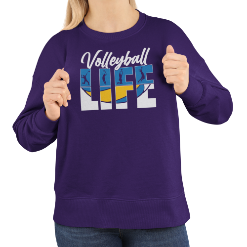 Damska bluza Volleyball Life – bluza dla siatkarki z piłką 12