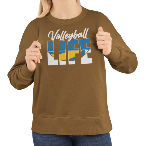 Damska bluza Volleyball Life – bluza dla siatkarki z piłką 16