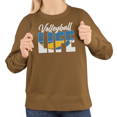 Damska bluza Volleyball Life – bluza dla siatkarki z piłką 13