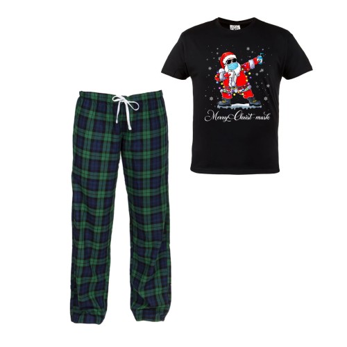 MĘSKA PIŻAMA ŚWIĄTECZNA PREZENT MIKOŁAJ W MASCE SANTA77