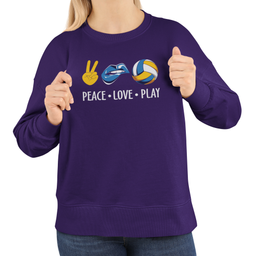 Damska bluza siatkarska Peace Love Play – prezent dla siatkarki 4