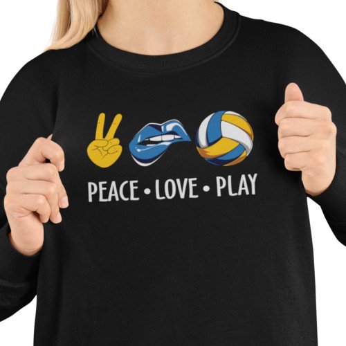 Damska bluza siatkarska Peace Love Play – prezent dla siatkarki 15