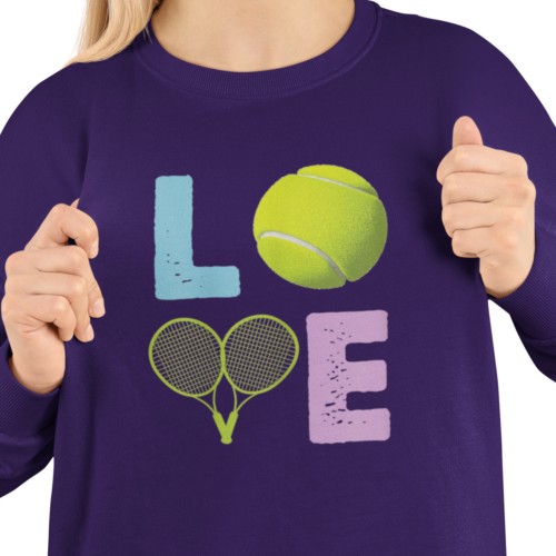 Damska bluza tenisowa LOVE – prezent dla tenisistki i fanki tenisa 8