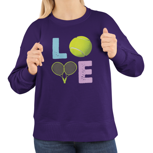 Damska bluza tenisowa LOVE – prezent dla tenisistki i fanki tenisa 11