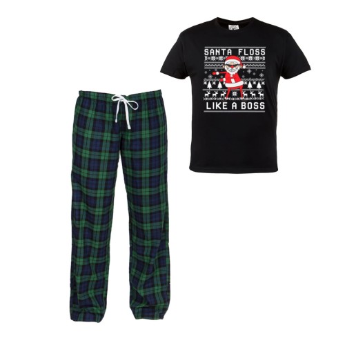 MĘSKA PIŻAMA ŚWIĄTECZNA PREZENT SANTA LIKE A BOSS SANTA81