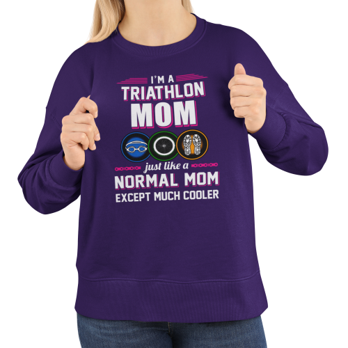 Damska bluza triathlon Triathlon Mom – prezent dla mamy triathlonistki 3
