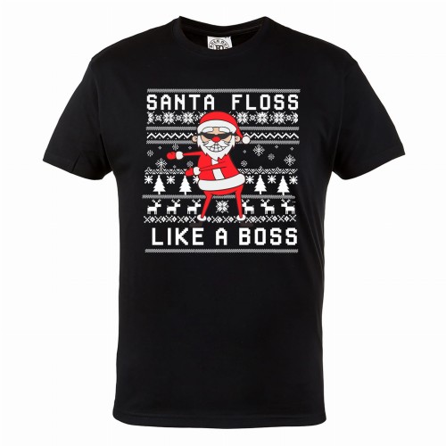 MĘSKA PIŻAMA ŚWIĄTECZNA PREZENT SANTA LIKE A BOSS SANTA81 2