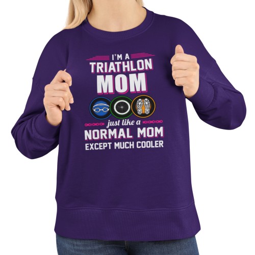 Damska bluza triathlon Triathlon Mom – prezent dla mamy triathlonistki