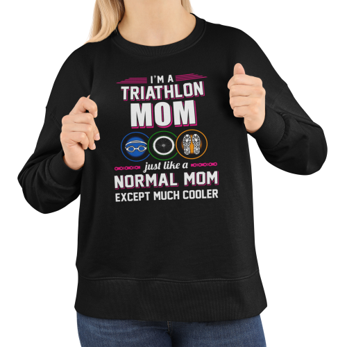 Damska bluza triathlon Triathlon Mom – prezent dla mamy triathlonistki 15