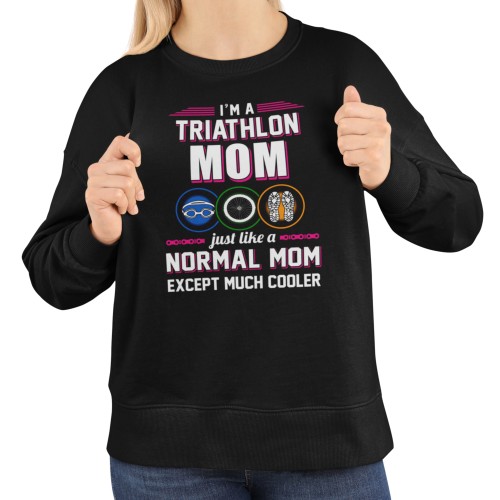 Damska bluza triathlon Triathlon Mom – prezent dla mamy triathlonistki 14